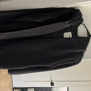 PINK Victoria's Secret Black Sherpa Jacket